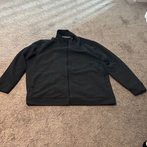 Perry Ellis Charcoal Full-Zip Sweater Jacket